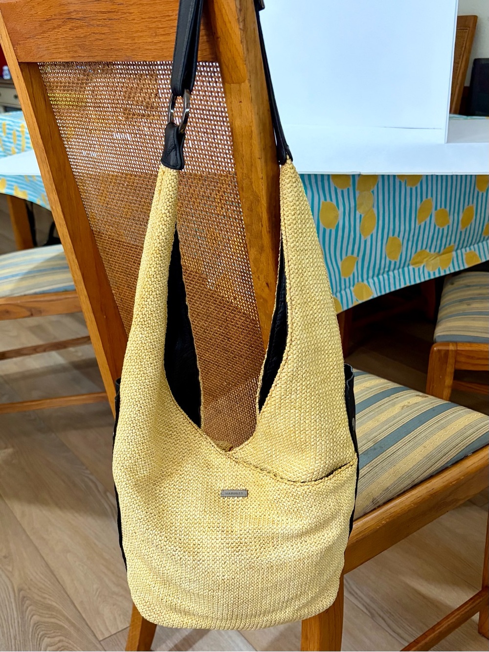 Hammitt LARGE TOM ZIP CHAPARRAL RAFFIA Shoulder Bag